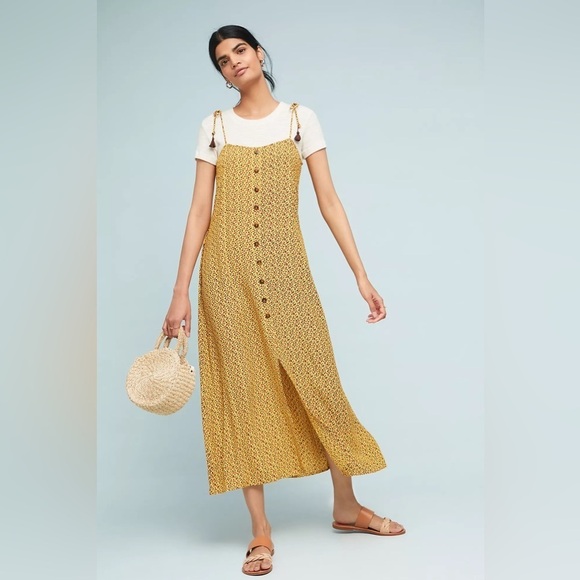 Faithfull the Brand / Arrieta slip dress Raquel Floral Print midi tassel Midi S - Picture 7 of 13